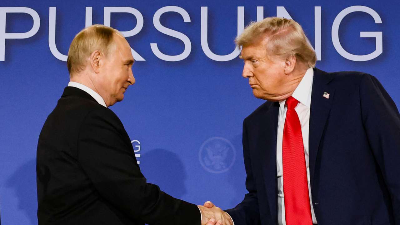 U.S. President Trump meets with Russian President Putin in Alaska