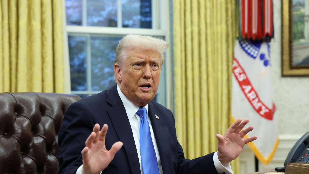 U.S. President Donald Trump at the Oval Office