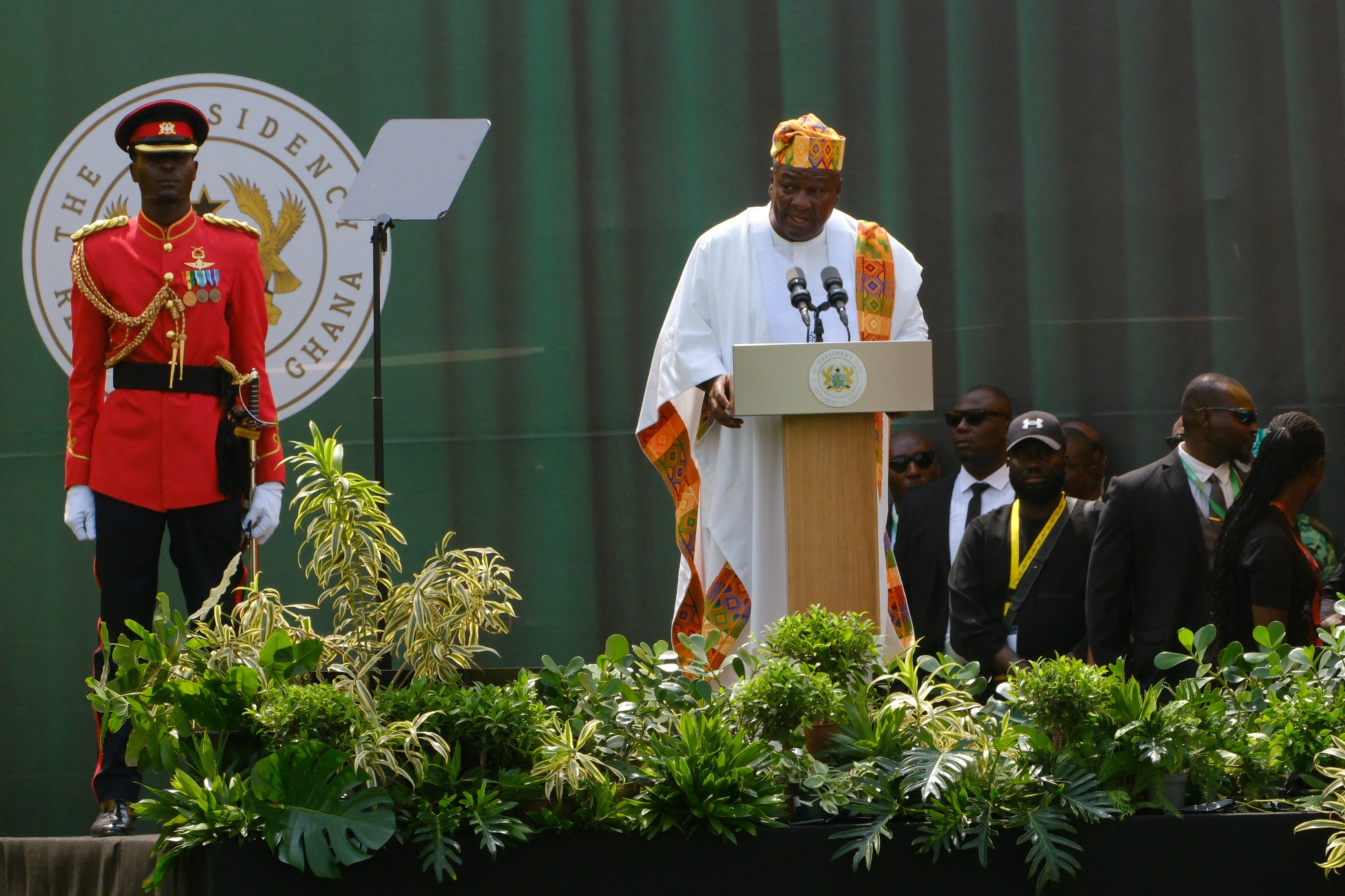John Dramani Mahama is sworn in for his second term as Ghana's president, in Accra