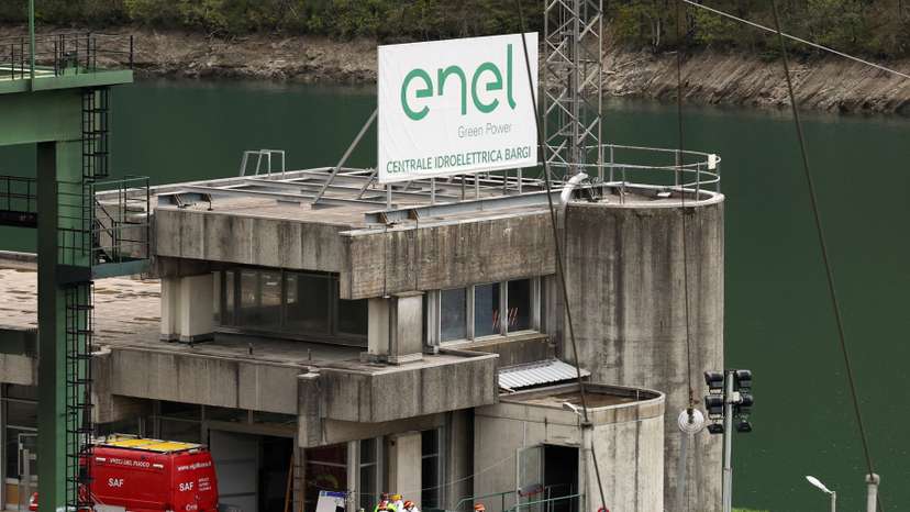Aftermath of a blast at Enel hydroelectric power plant in Bargi