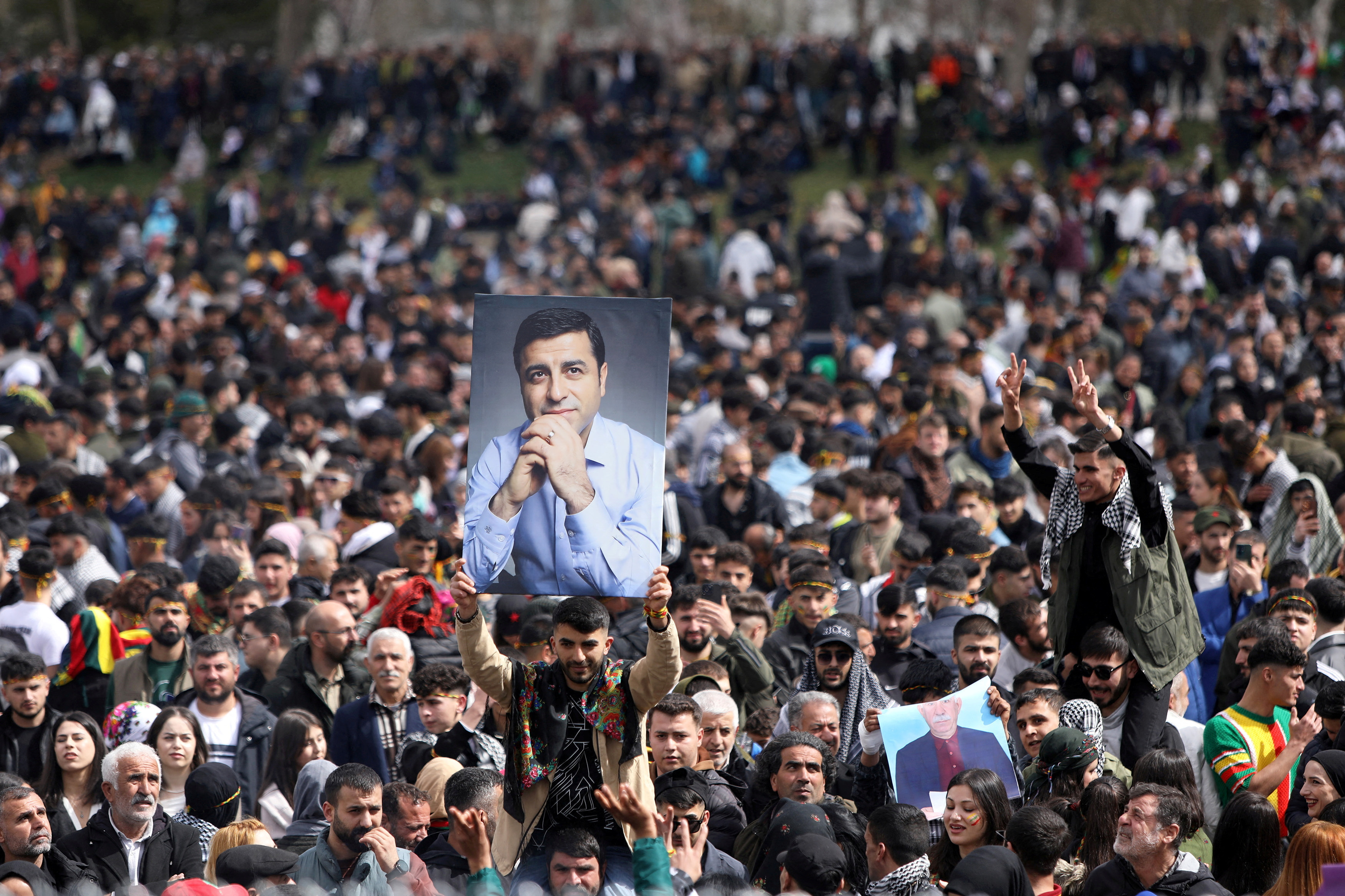 FILE PHOTO: Spring festival of Newroz celebration in Diyarbakir