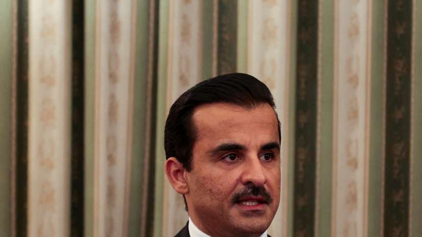 FILE PHOTO: Emir of Qatar, Sheikh Tamim bin Hamad bin Khalifa Al Thani visits Greece
