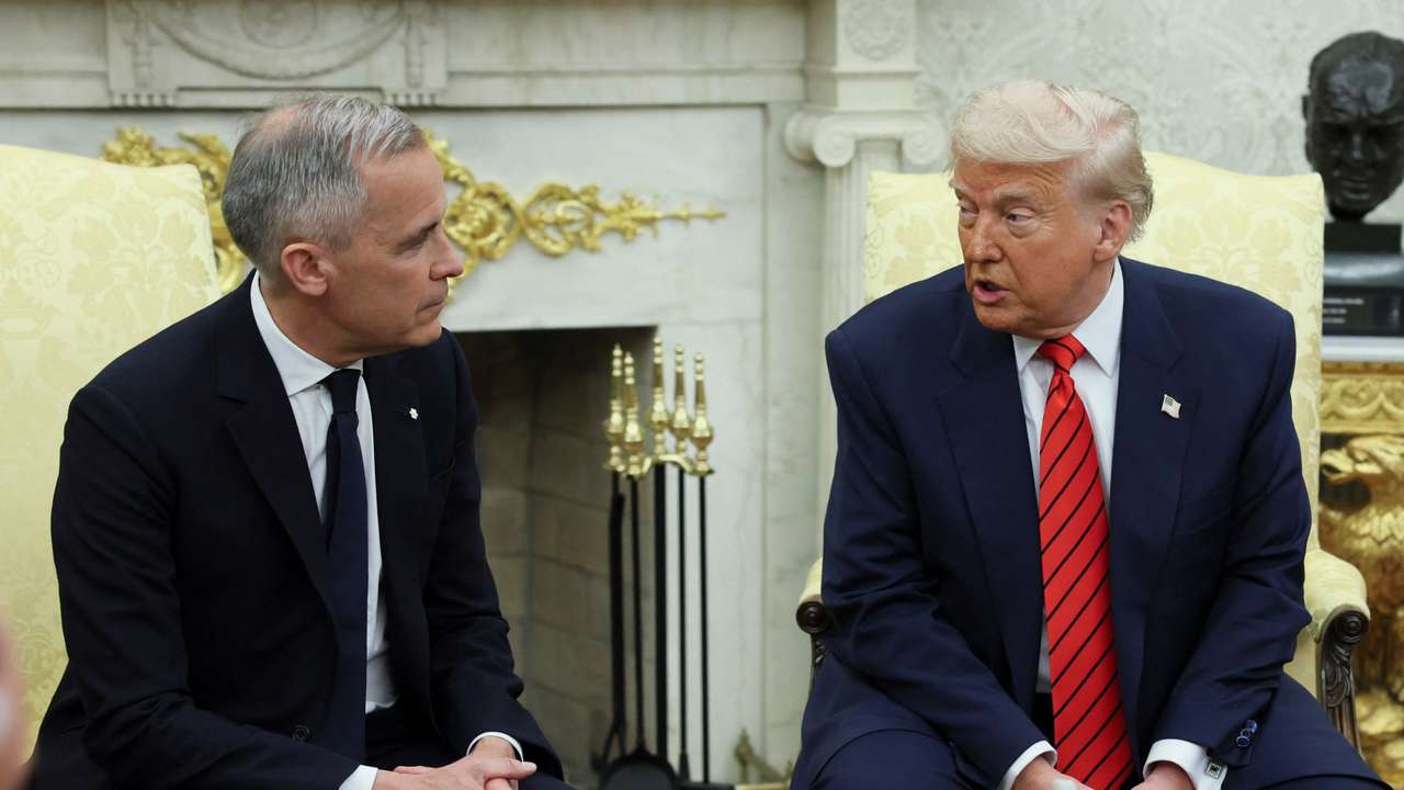 U.S. President Donald Trump meets Canadian Prime Minister Mark Carney in Washington