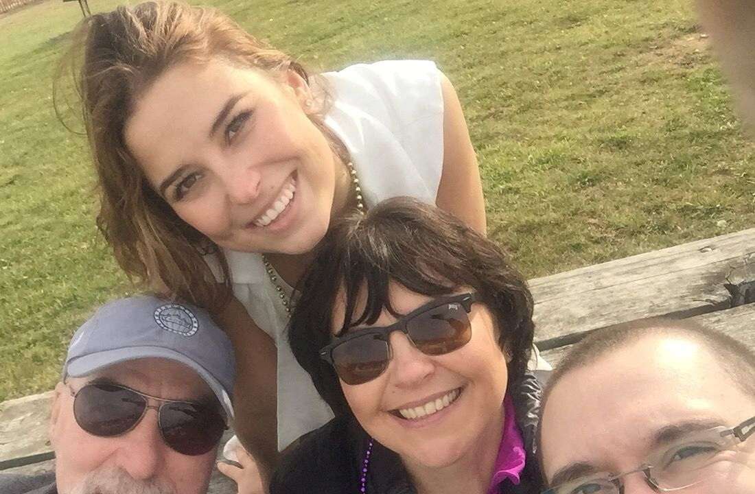 FILE PHOTO: A portrait of Ksenia Karelina with her former in-laws and ex-husband in Maryland