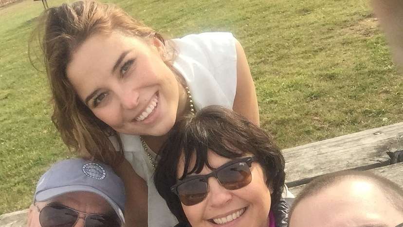 FILE PHOTO: A portrait of Ksenia Karelina with her former in-laws and ex-husband in Maryland