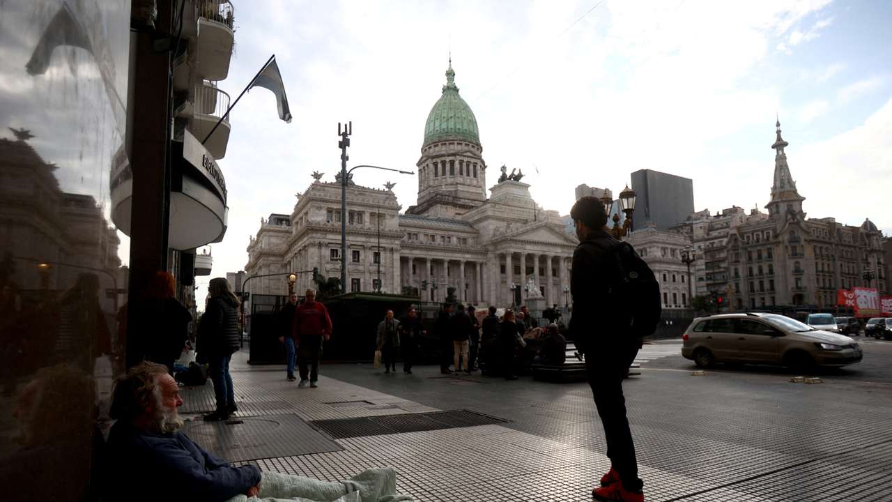 FILE PHOTO: Members of Argentina's lower chamber vote on President Javier Milei's so-called 'Bases' bill, a mega- in Buenos Aires
