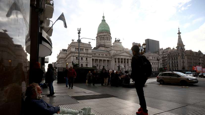 FILE PHOTO: Members of Argentina's lower chamber vote on President Javier Milei's so-called 'Bases' bill, a mega- in Buenos Aires