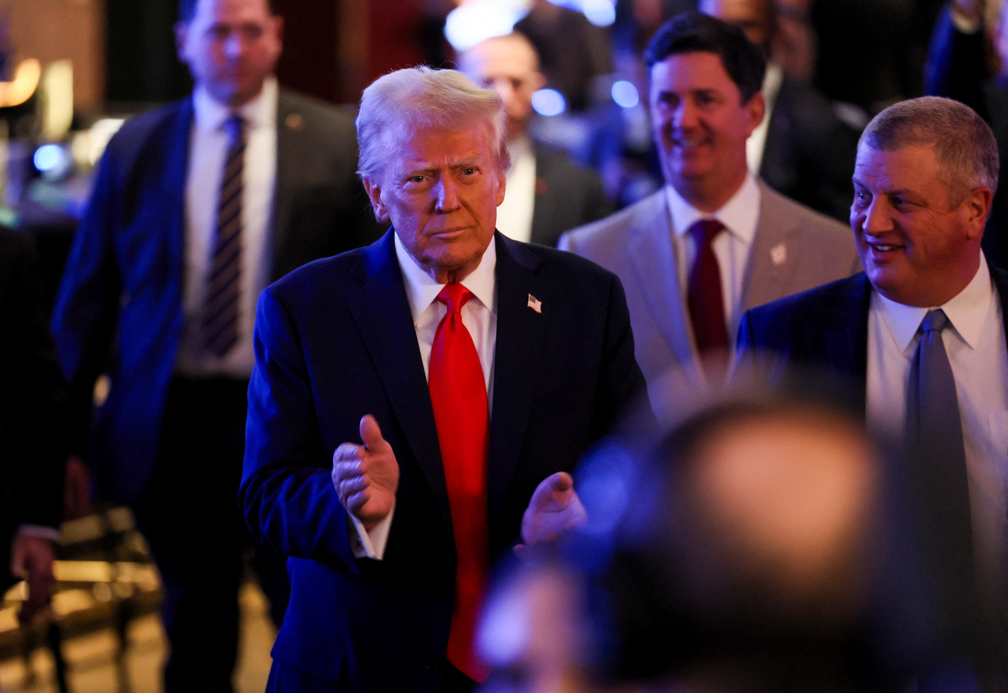 U.S. President Trump attends an event about the economy, in Las Vegas