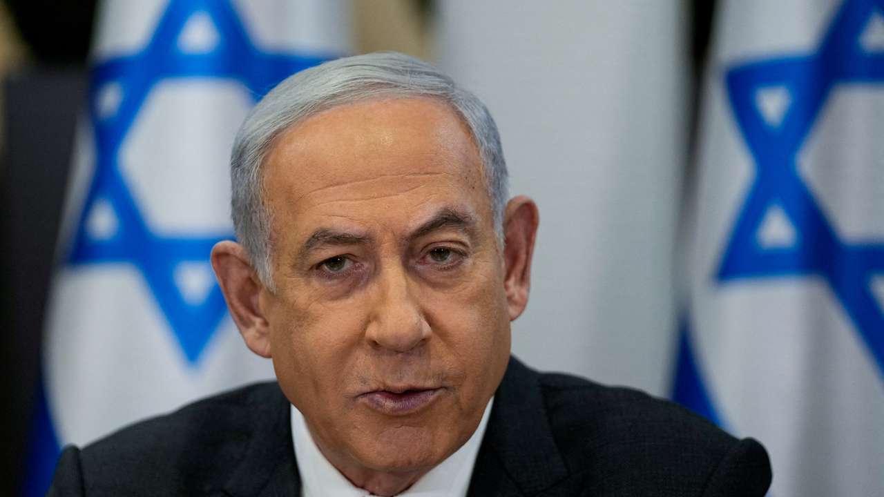FILE PHOTO: Israeli PM Netanyahu chairs cabinet meeting at HaKirya base, Tel Aviv