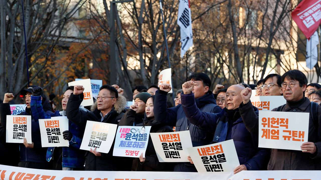 Rally to demand South Korean President Yoon Suk Yeol's removal from power, in Seoul