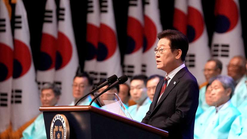 FILE PHOTO: Ceremony to celebrate the 80th anniversary of Korea's liberation, in Seoul