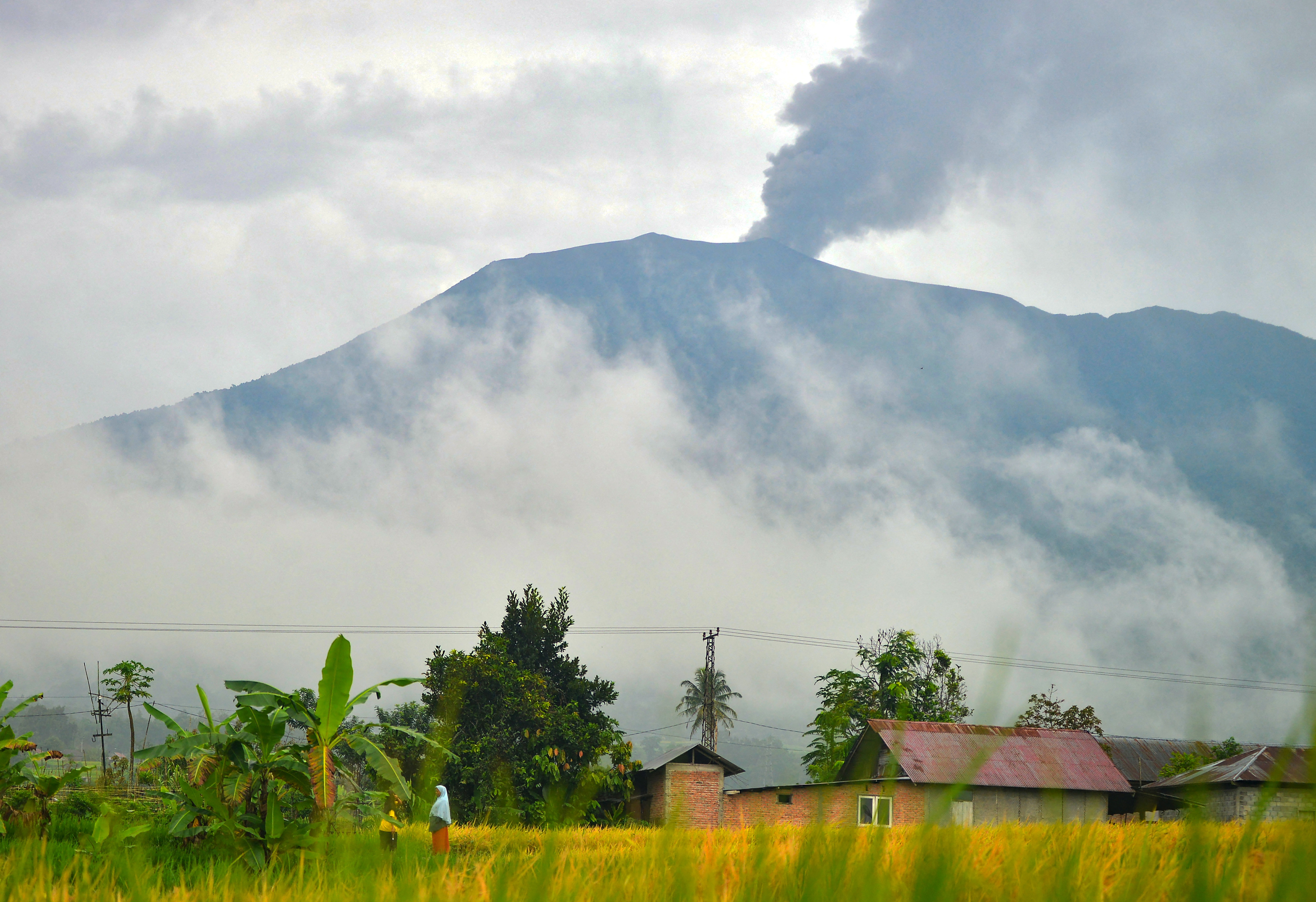 Mount Marapi eruption in West Sumatra