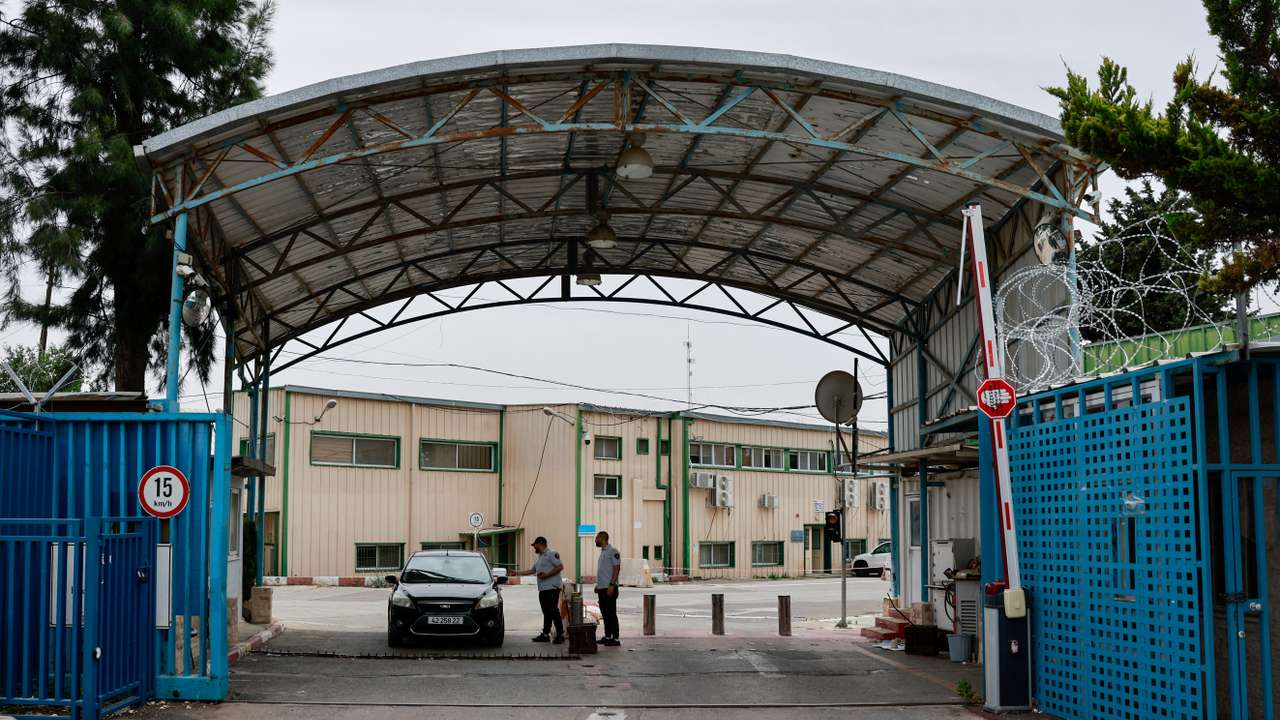 Aftermath of a fire at UNRWA headquarters, in Jerusalem