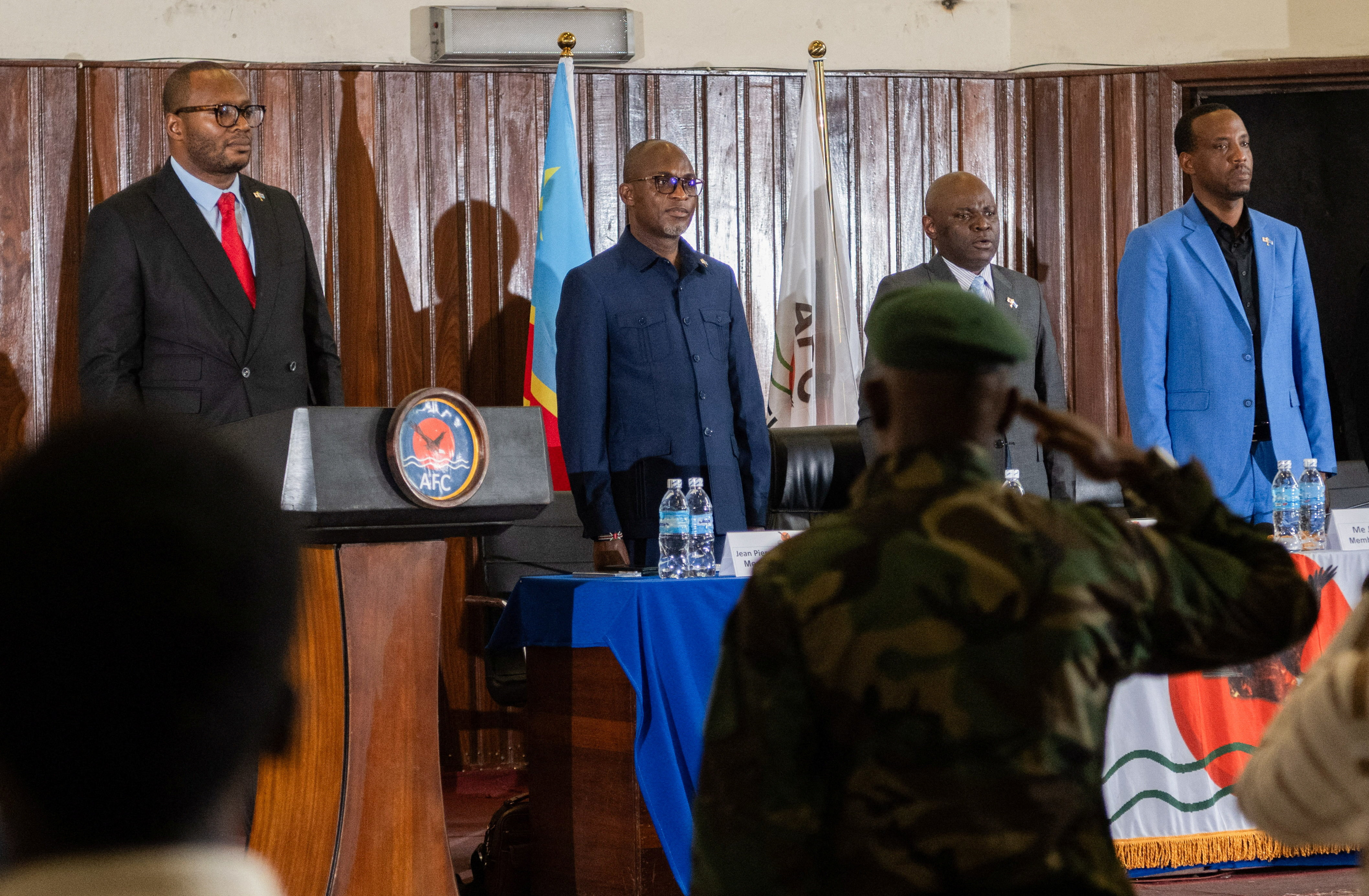 AFC-M23 Movement press conference about the Doha agreement, in Goma