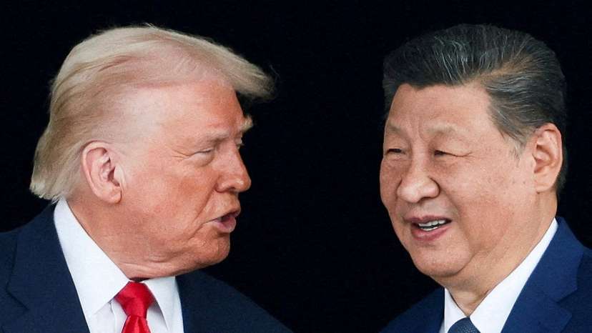 FILE PHOTO: U.S. President Donald Trump meets with Chinese President Xi Jinping on the sidelines of the APEC summit, in Busan