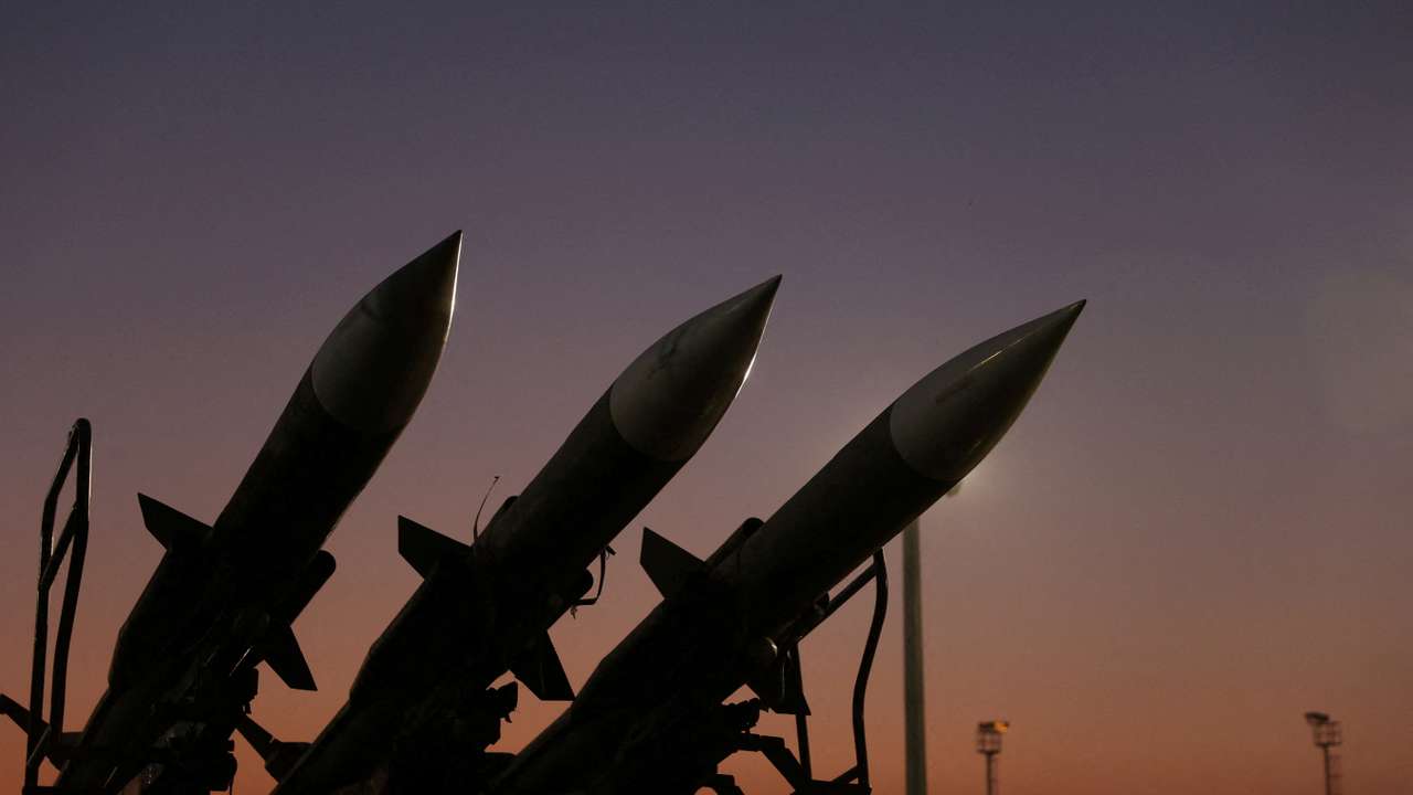 FILE PHOTO: Iranian missiles are displayed at the Islamic Revolutionary Guard Corps(IRGC) Aerospace Force Museum in Tehran