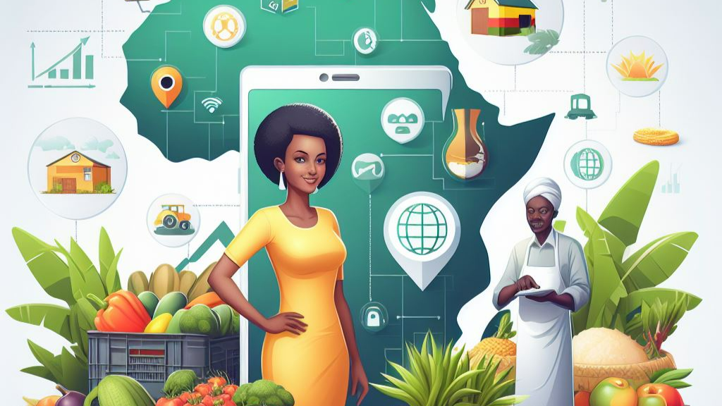 AI image of a agro mobile app