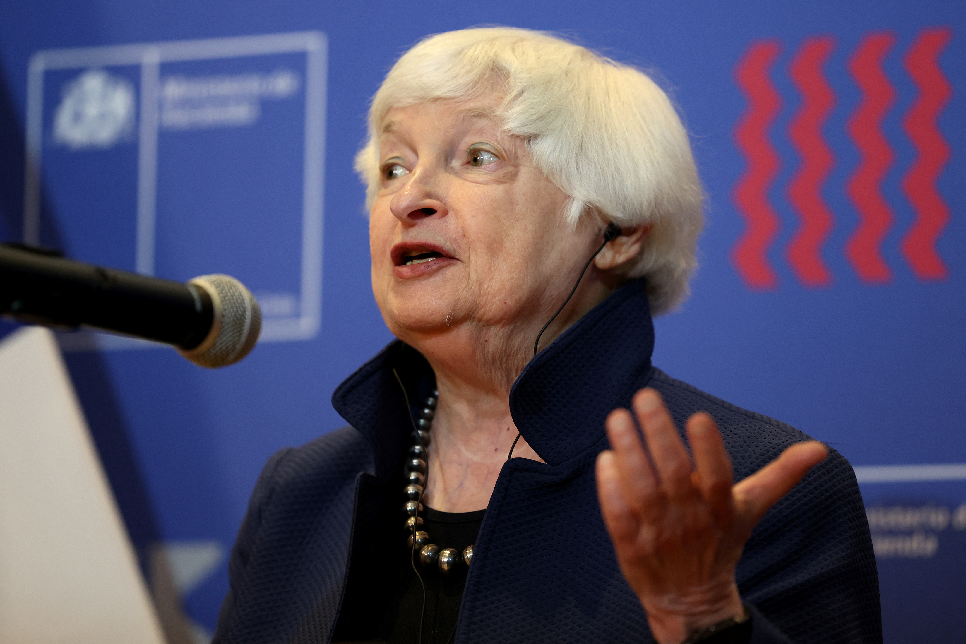 Chile's Finance Minister Mario Marcel and U.S. Secretary of the Treasury Janet Yellen meet in Santiago