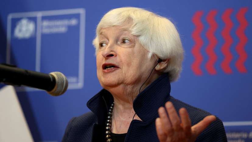 Chile's Finance Minister Mario Marcel and U.S. Secretary of the Treasury Janet Yellen meet in Santiago