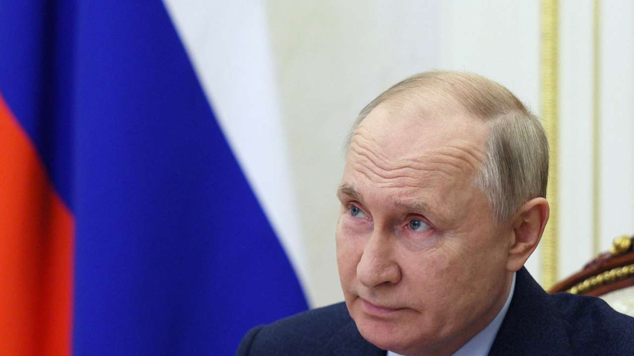 FILE PHOTO: Russian President Vladimir Putin chairs a Security Council meeting in Moscow
