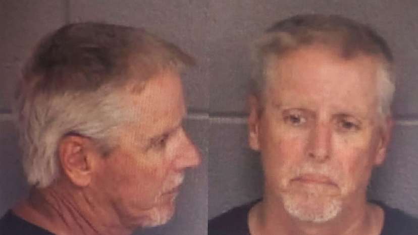 Colin Gray, 54, father of 14-year-old suspected Apalachee High School shooter Colt Gray, poses for police booking photos