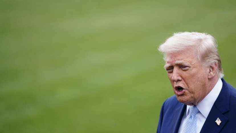 U.S. President Trump departs the White House for Florida, in Washington