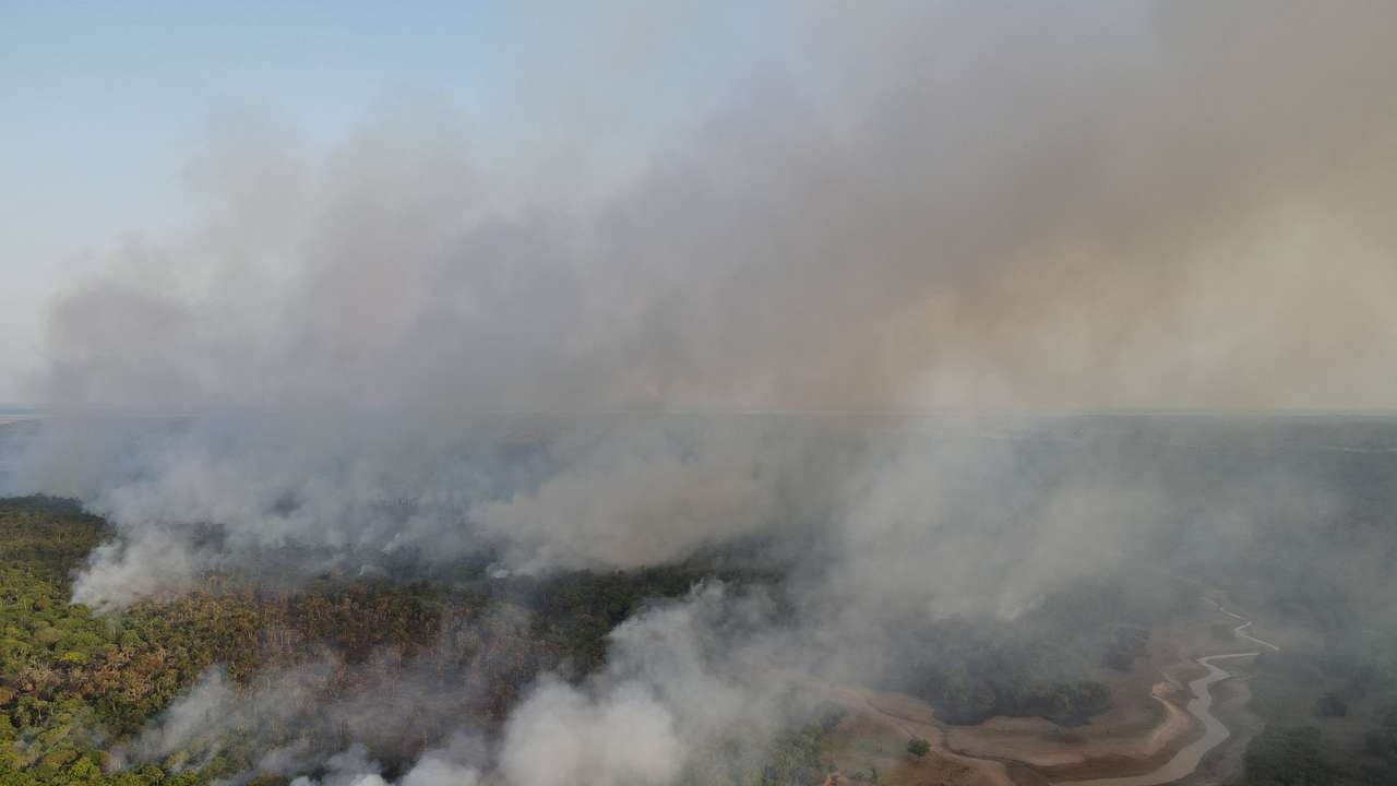 Amazon rainforest’s historic drought in Brazil