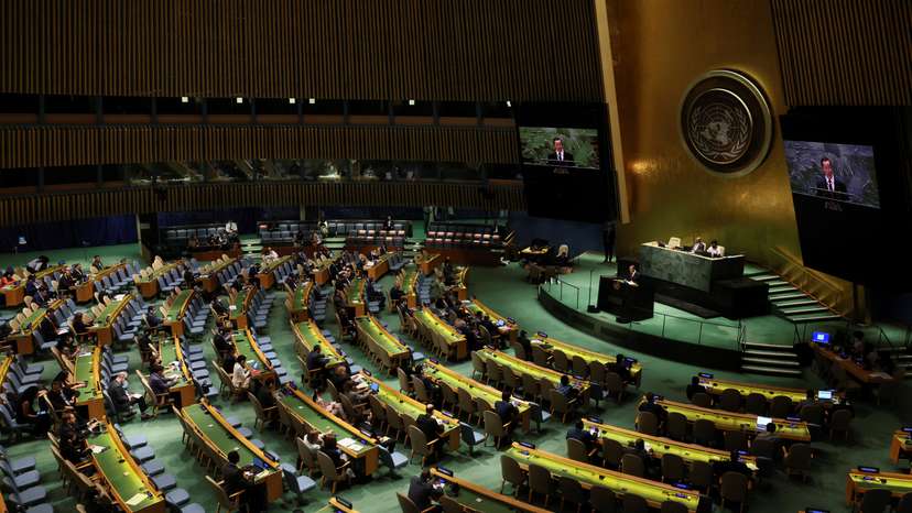 United Nations General Assembly meets at U.N. headquarters in New York