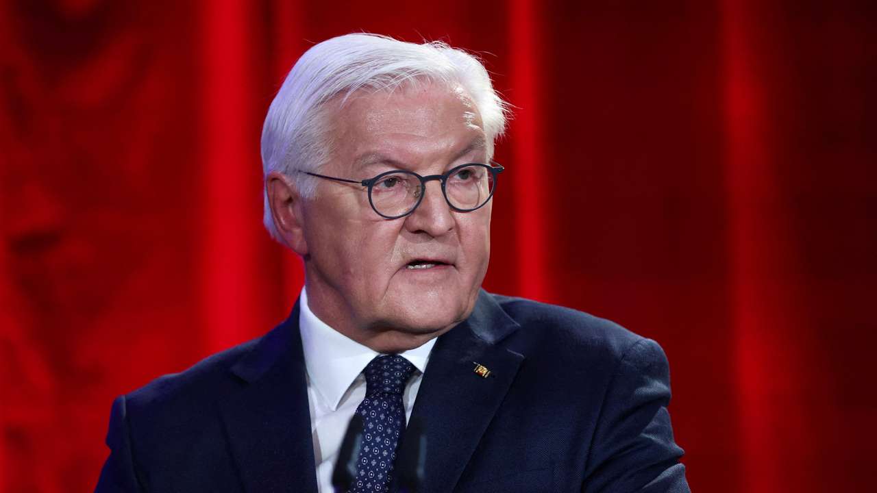 FILE PHOTO: German President Steinmeier gives speech in Berlin