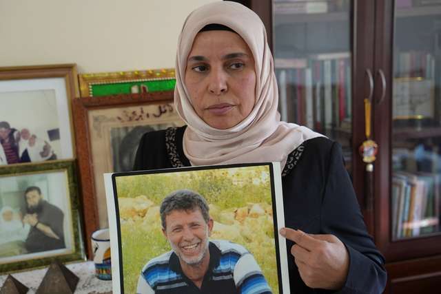 A Palestinian wife hopes her jailed husband will soon be freed