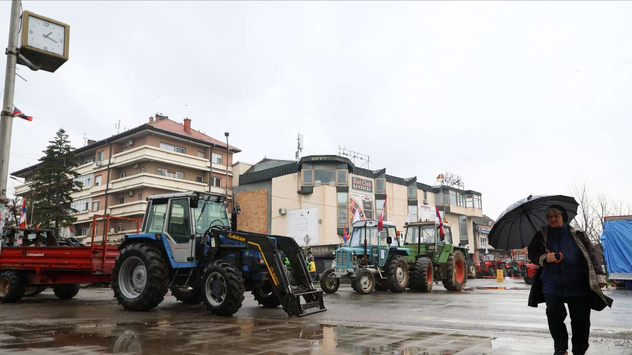 Serbian farmers have blocked roads in Bogatic and nationwide