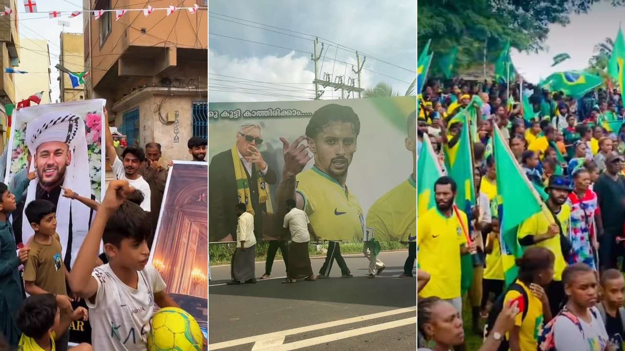 Foto mostra torcidas pelo Brasil no Paquistão, na Índia e em Vanuatu