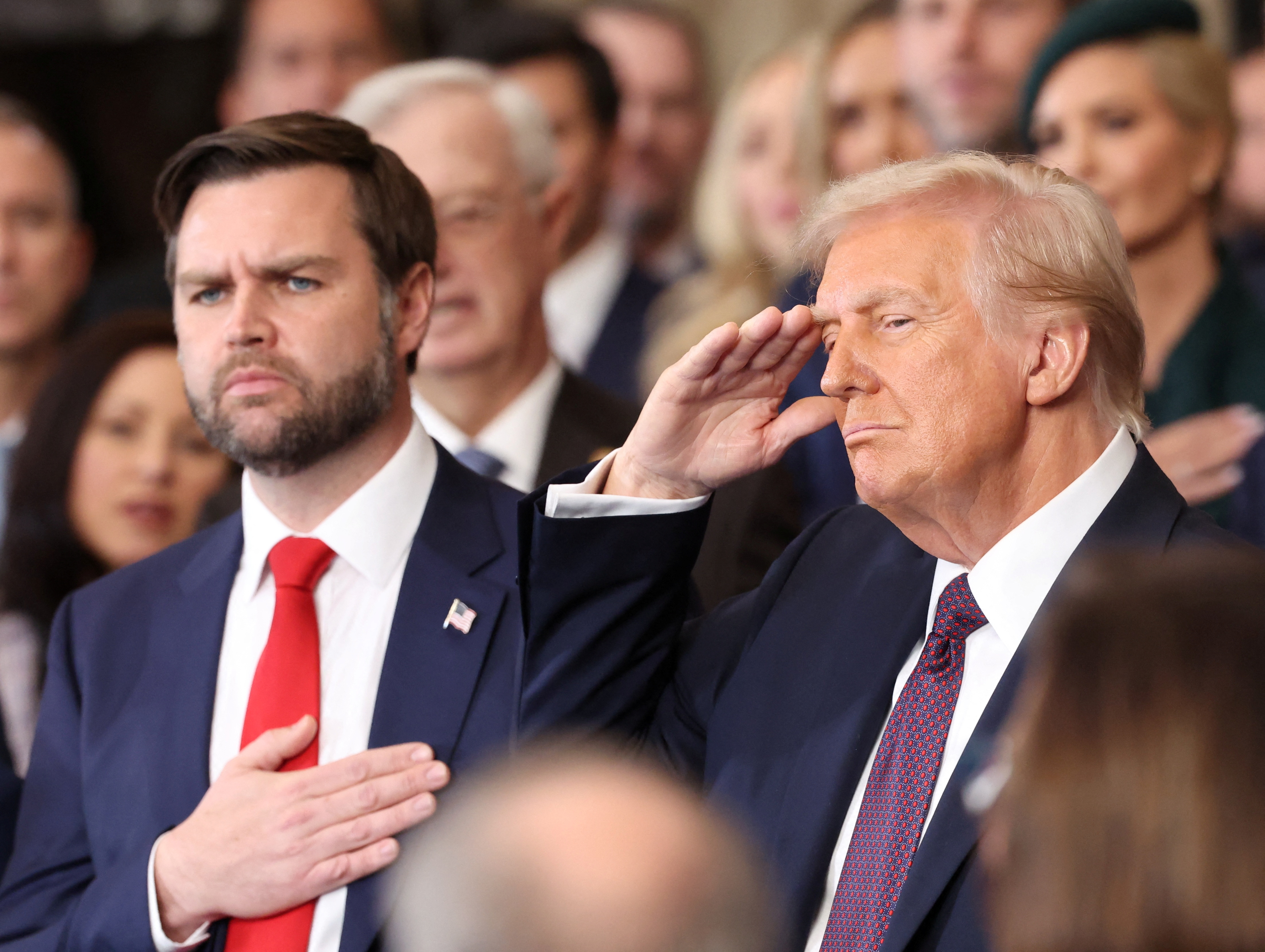 Inauguration ceremony for Trump's second presidential term