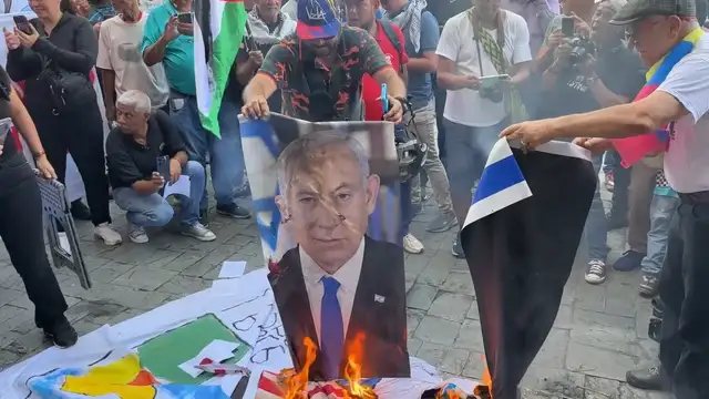 'They came to invade' Venezuela protester