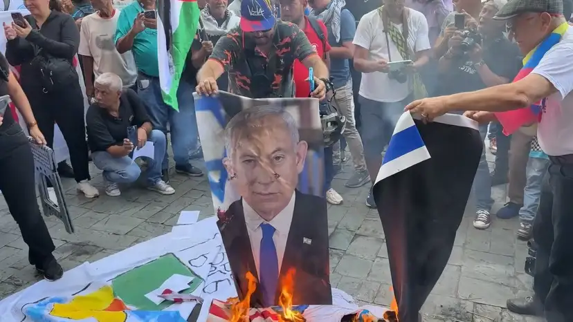 'They came to invade' Venezuela protester