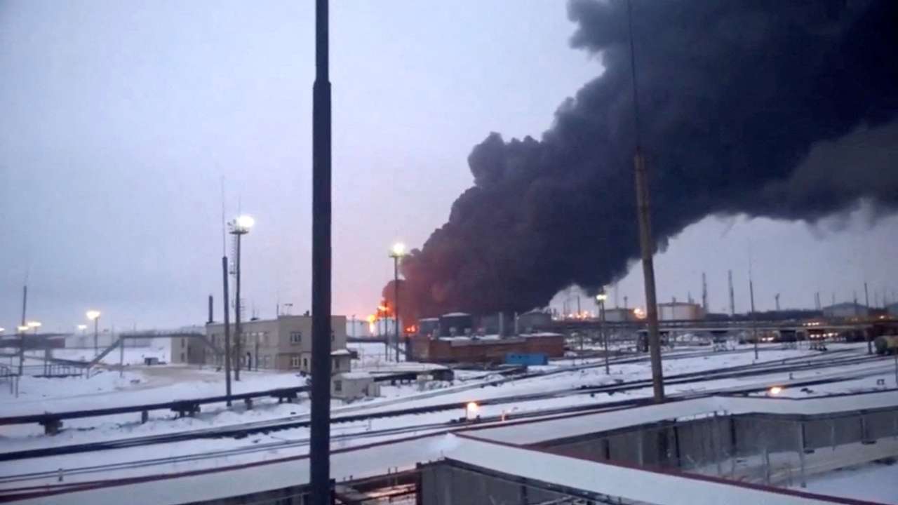 FILE PHOTO: Ukraine's SBU attacks three Russian oil refineries with drones