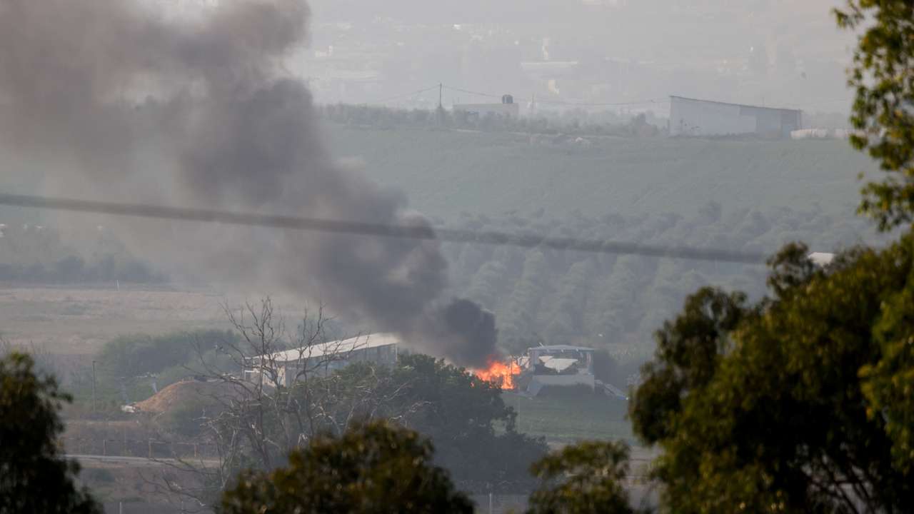 View of Gaza from Israel's border