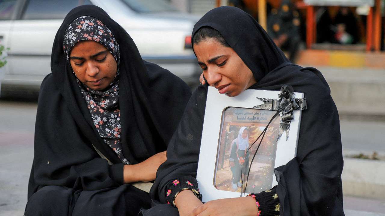 FILE PHOTO: Funeral of the victims following a reported strike on a school in Minab