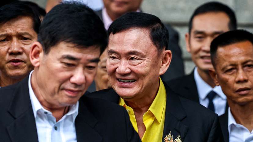 FILE PHOTO: Former Thai PM Thaksin Shinawatra's hearing at the Criminal Court in Bangkok