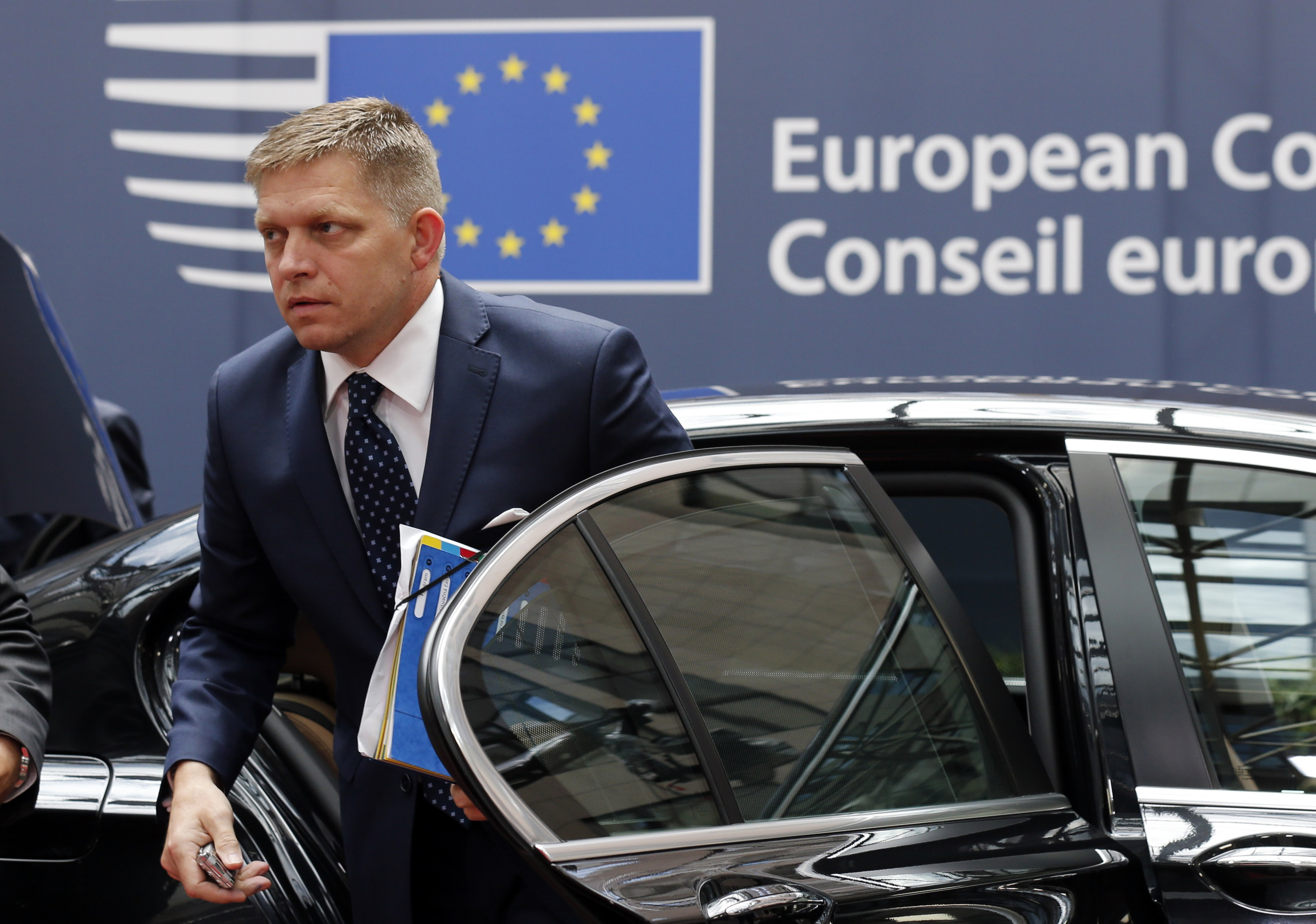 Slovakia's PM Fico arrives at the EU Summit in Brussels