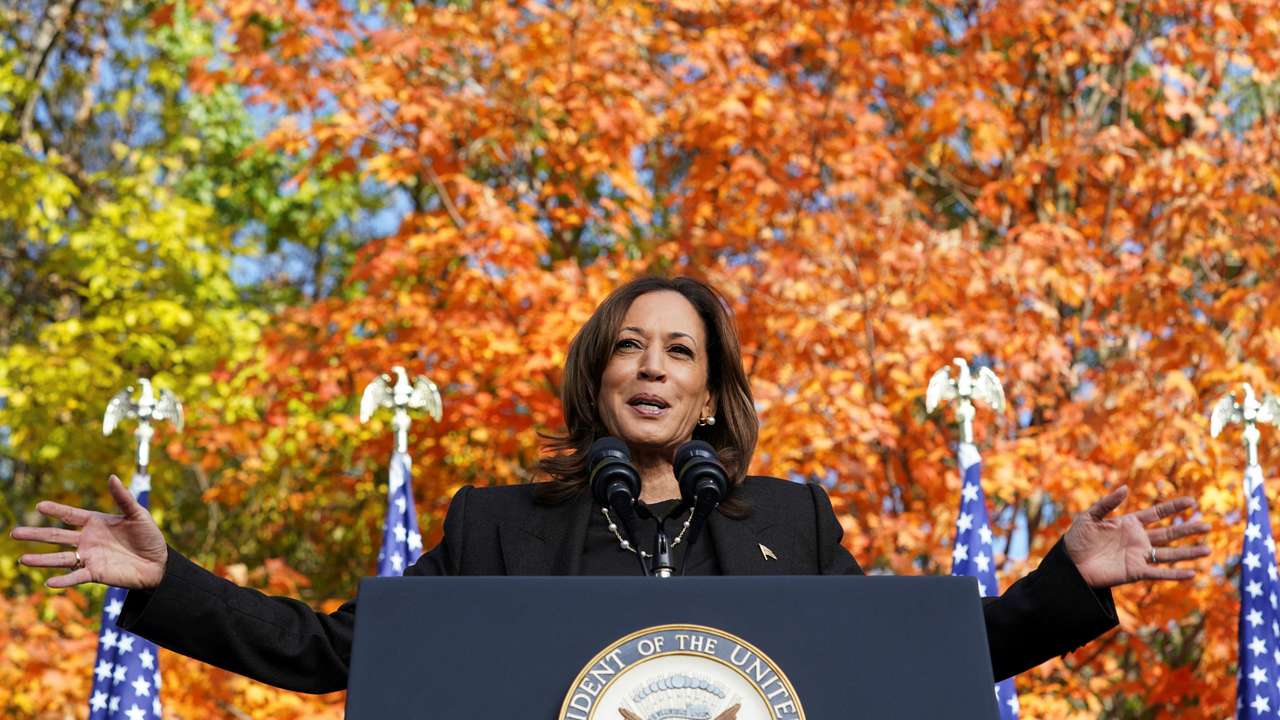 Democratic presidential nominee U.S. Vice President Kamala Harris campaigns in Michigan