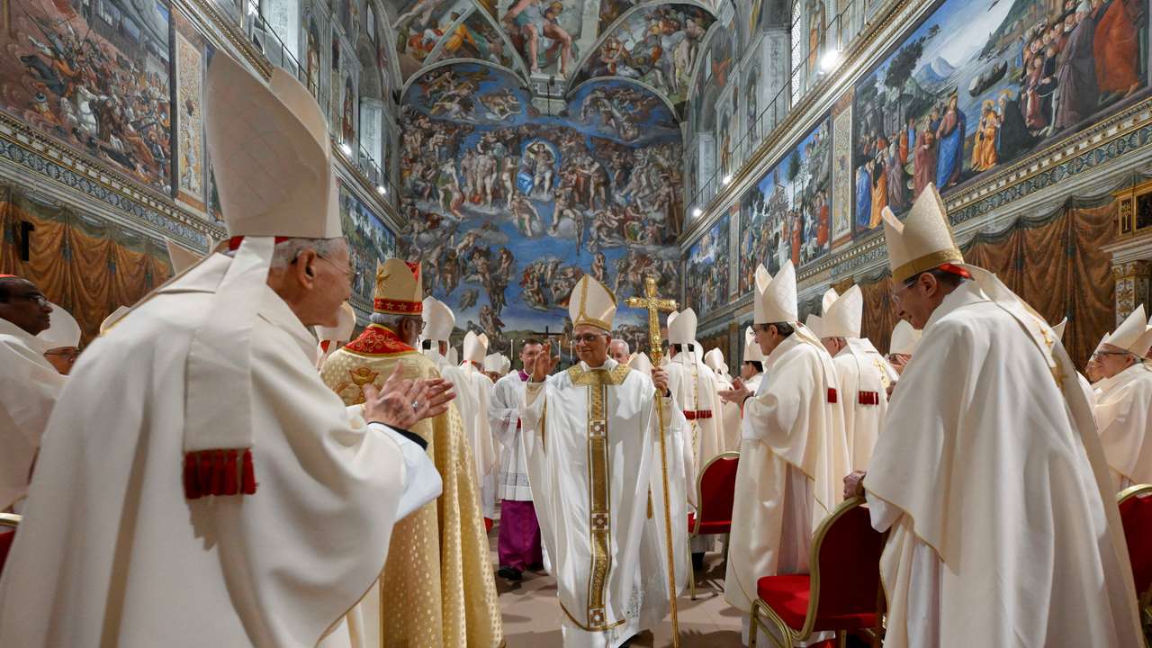 Pope Leo XIV conducts Mass in the Sistine Chapel at the Vatican