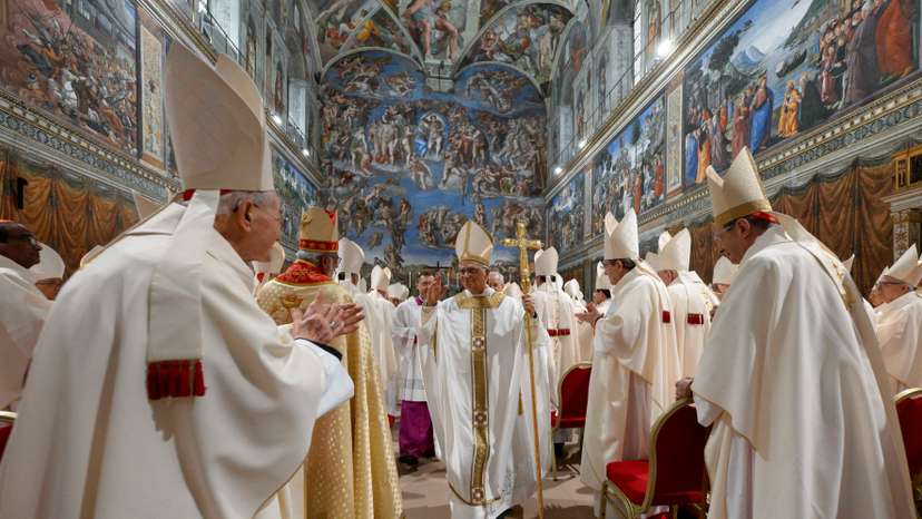 Pope Leo XIV conducts Mass in the Sistine Chapel at the Vatican