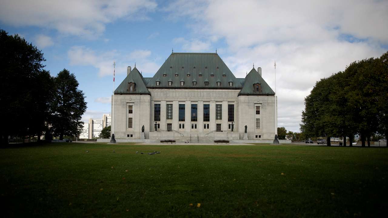 FILE PHOTO: The Supreme Court of Canada building on Parliament Hill in Ottawa