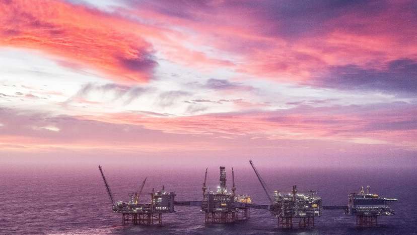 FILE PHOTO: A view of the Johan Sverdrup oilfield in the North Sea