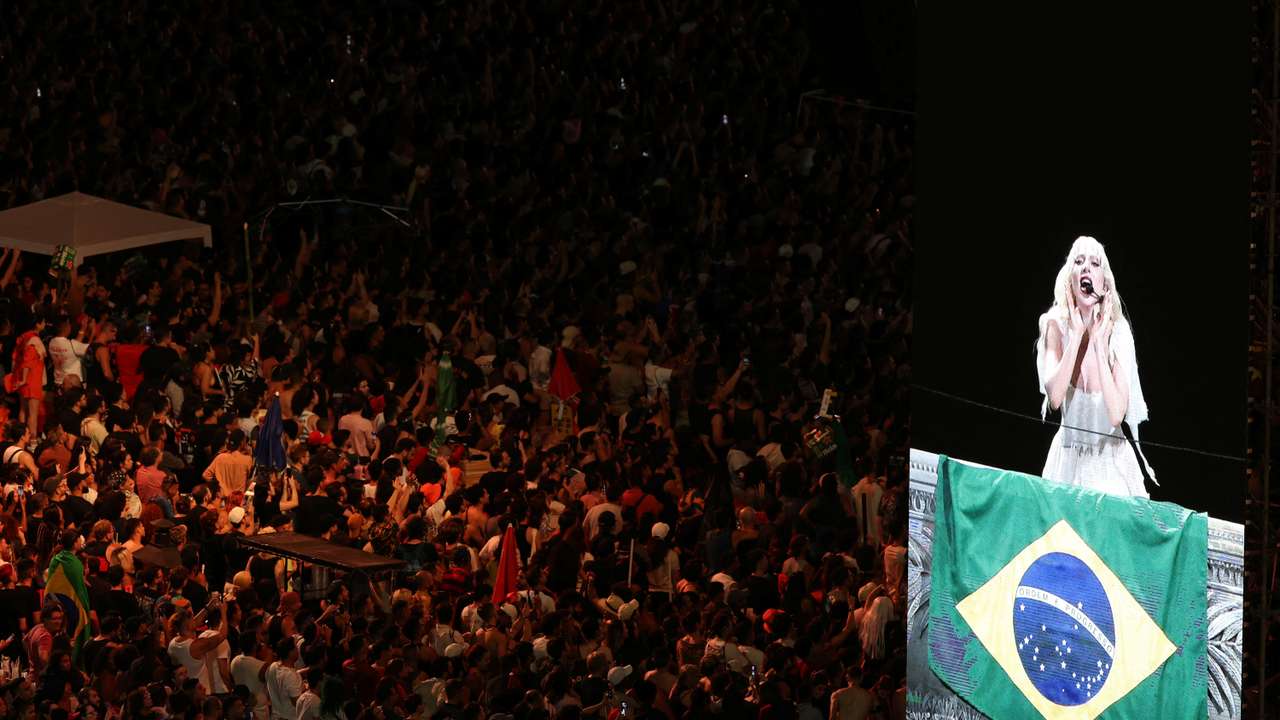 Lady Gaga's open concert in Copacabana beach in Rio de Janeiro
