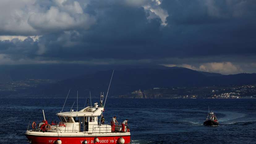 Rescue operations continue after a luxury yacht sank off Sicily