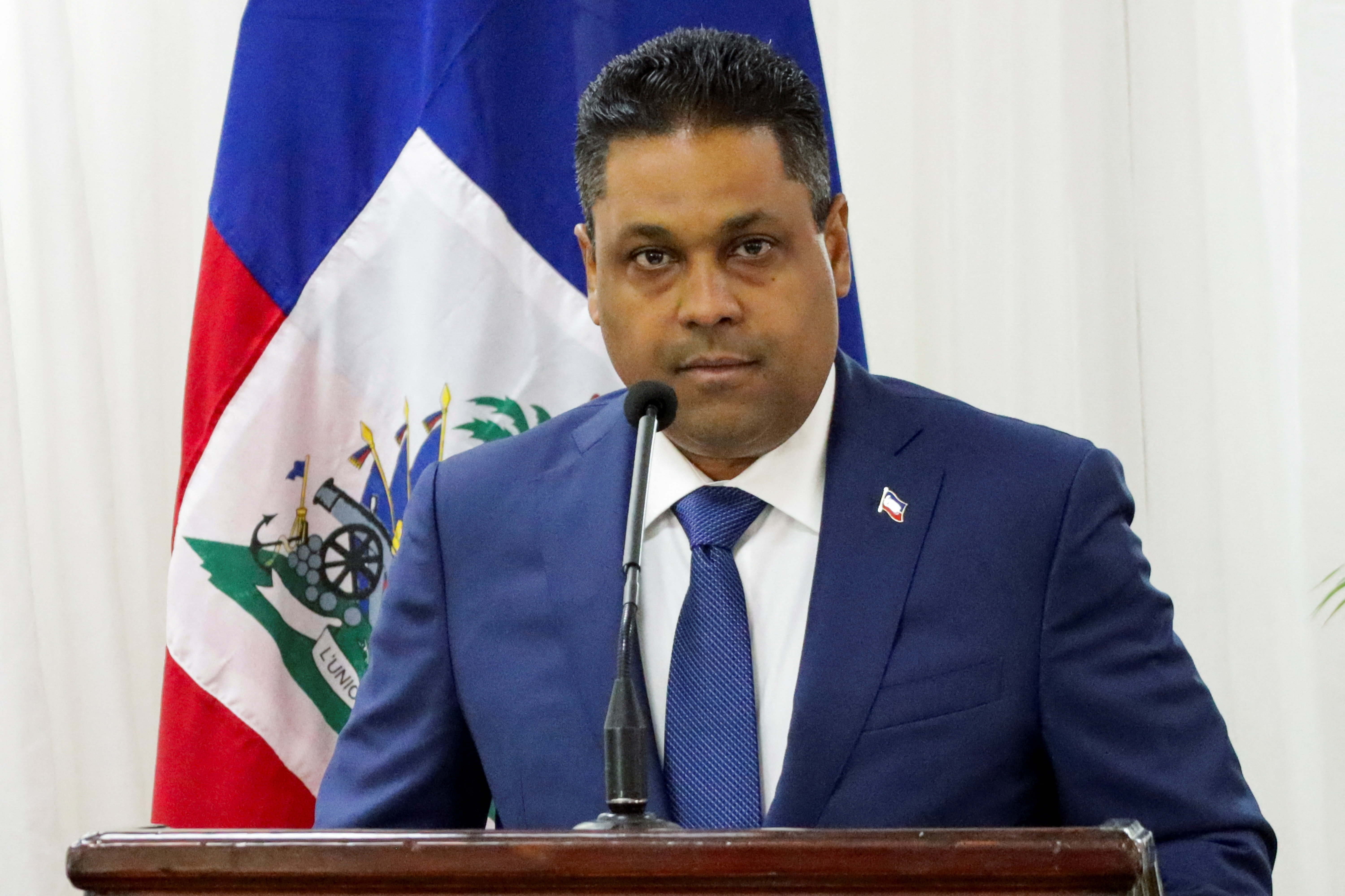 Laurent Saint-Cyr formally assumes presidency of Haiti's Transitional Council, in Port-au-Prince