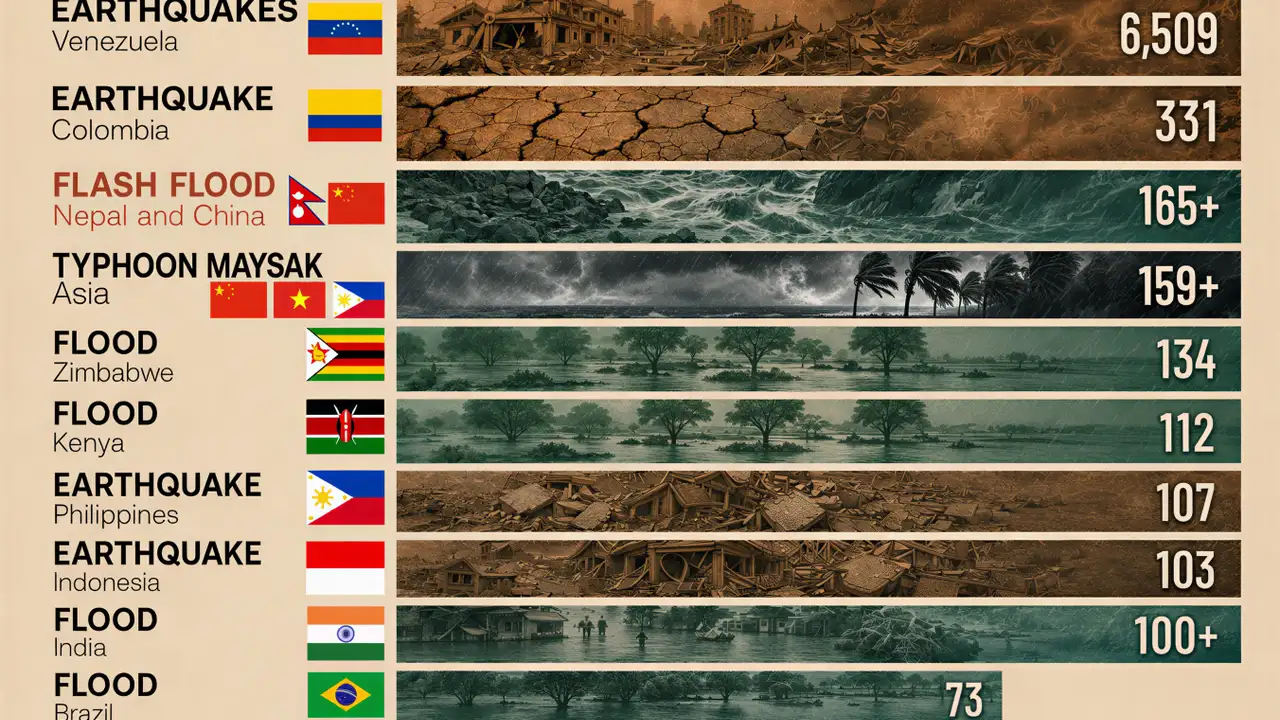 2026 disasters kill thousands as quakes, floods and heat take toll