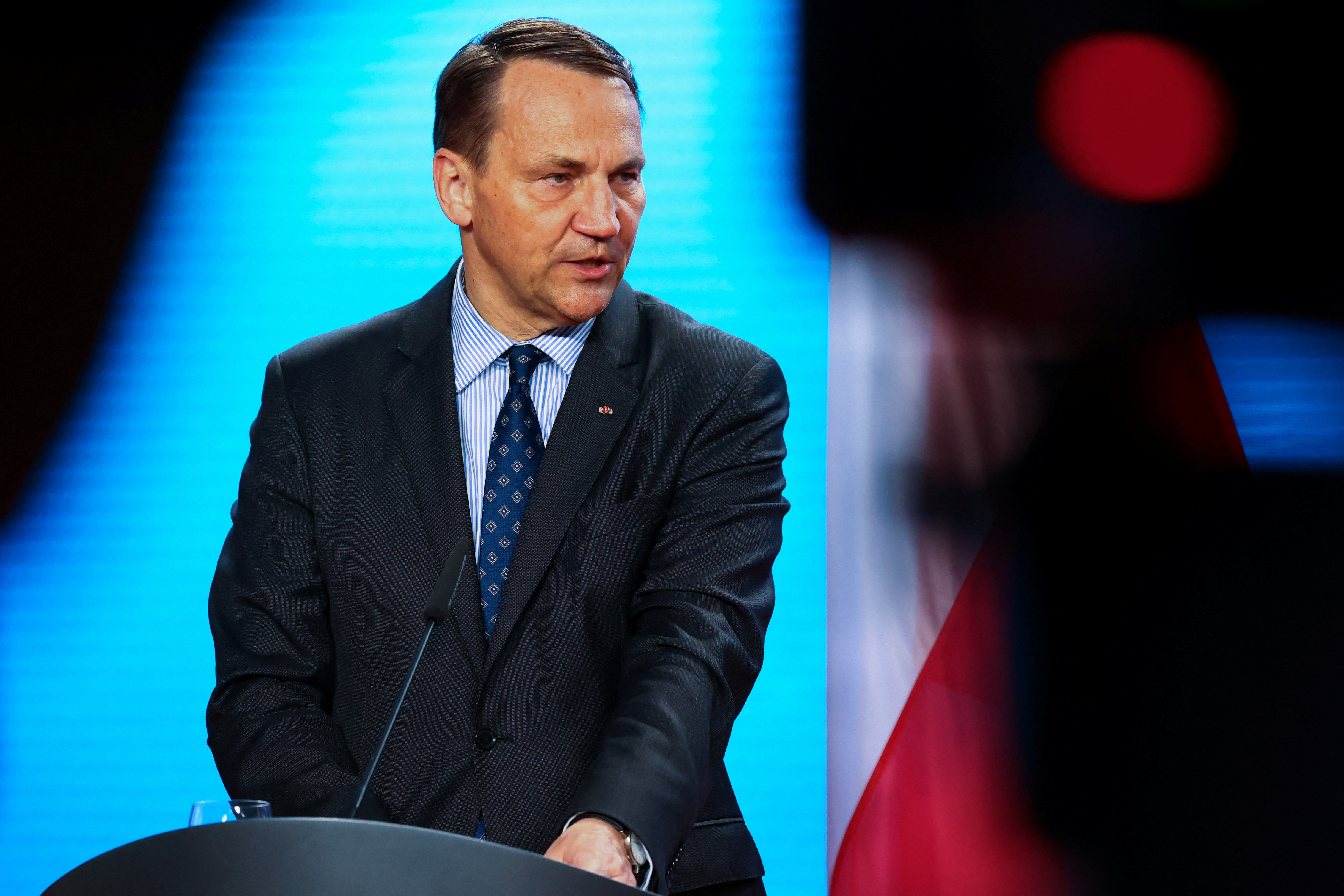 Polish Foreign Minister Radoslaw Sikorski visits Germany